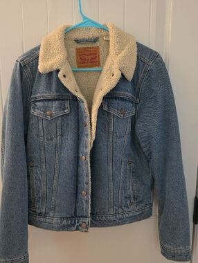 Levi's Light Blue Sherpa-Lined Denim Jacket